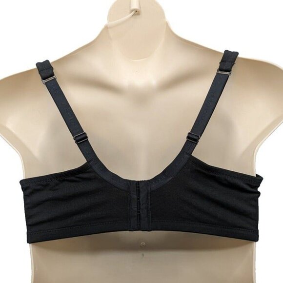 Lane Bryant Cacique Womens Bra Full Coverage Size 38F Black Cotton Blend Bow - Picture 4 of 6